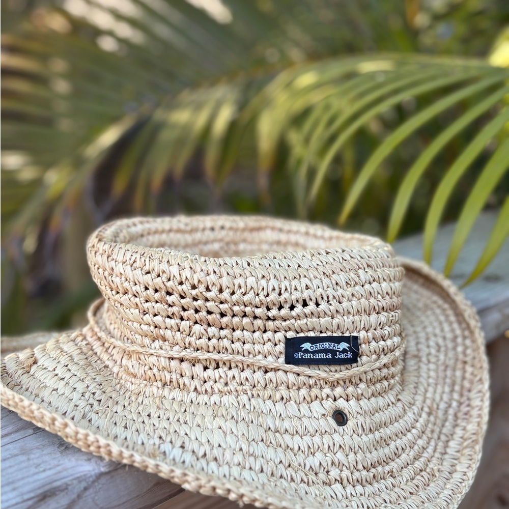 Women’s Vintage Panama Jack Natural Woven 100% Straw Hat